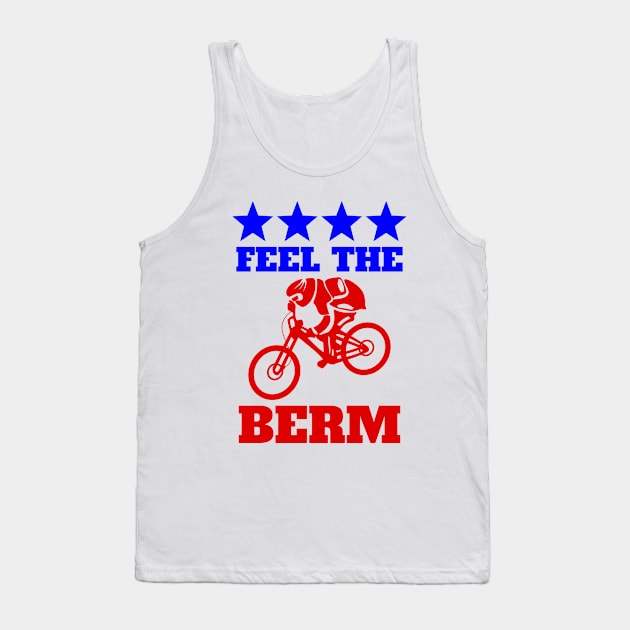 Bernie Sander Mountain Bike Tank Top by mailboxdisco